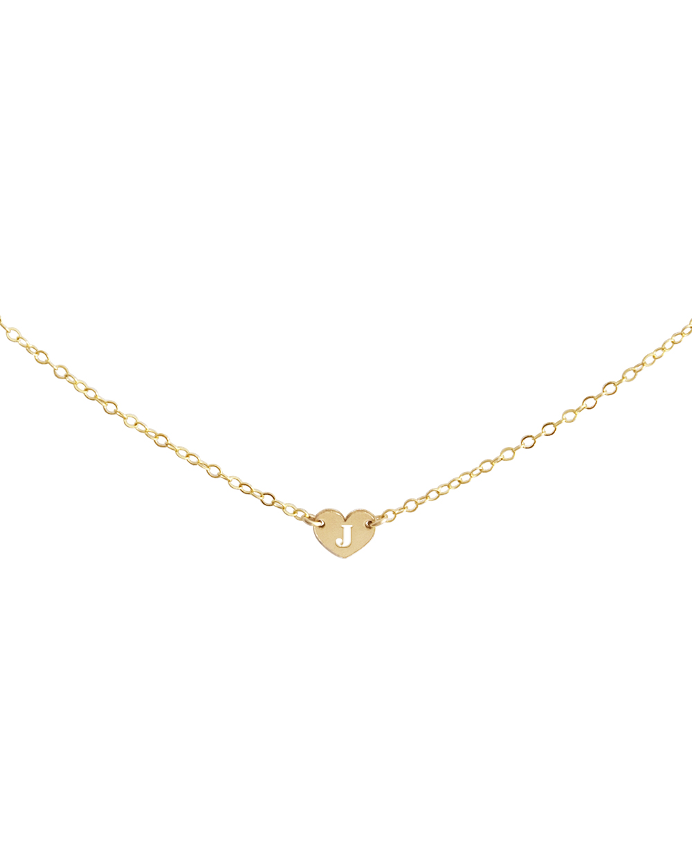 Stencil Initial Heart Necklace/Bracelet