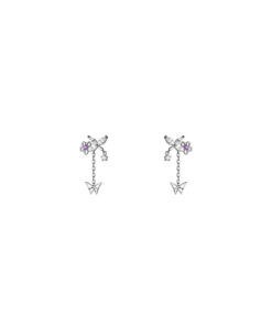 Flutter Butterfly Earrings (Silver)