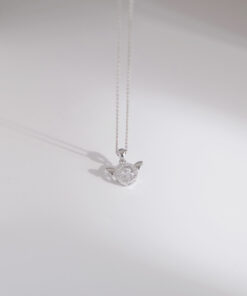 Guardian Angel Dancing Diamond Necklace
