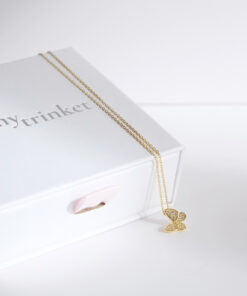 Dazzling Butterfly Necklace (Gold)