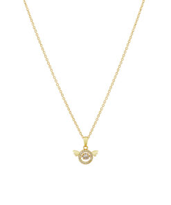 Guardian Angel Dancing Diamond Necklace